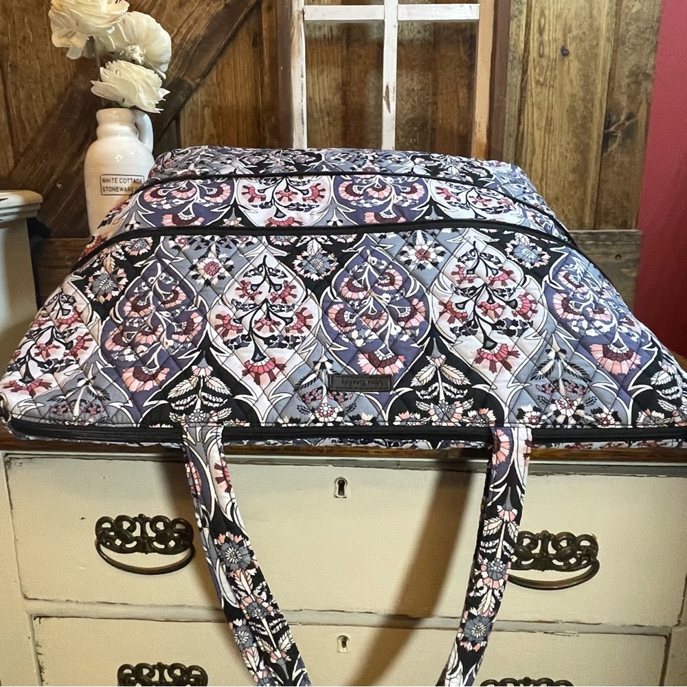 Vera Bradley Ornate Blooms Expandable Travel Tote Bag New NWT - Picture 8 of 16